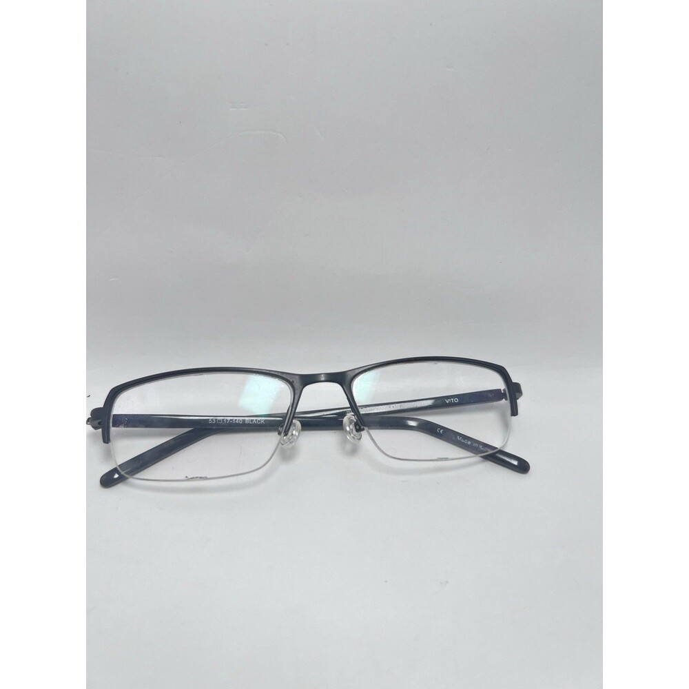 Richard Taylor Scottsdale Vito 53-17-140 Black RectangularEyeglasses FRAMES ONLY